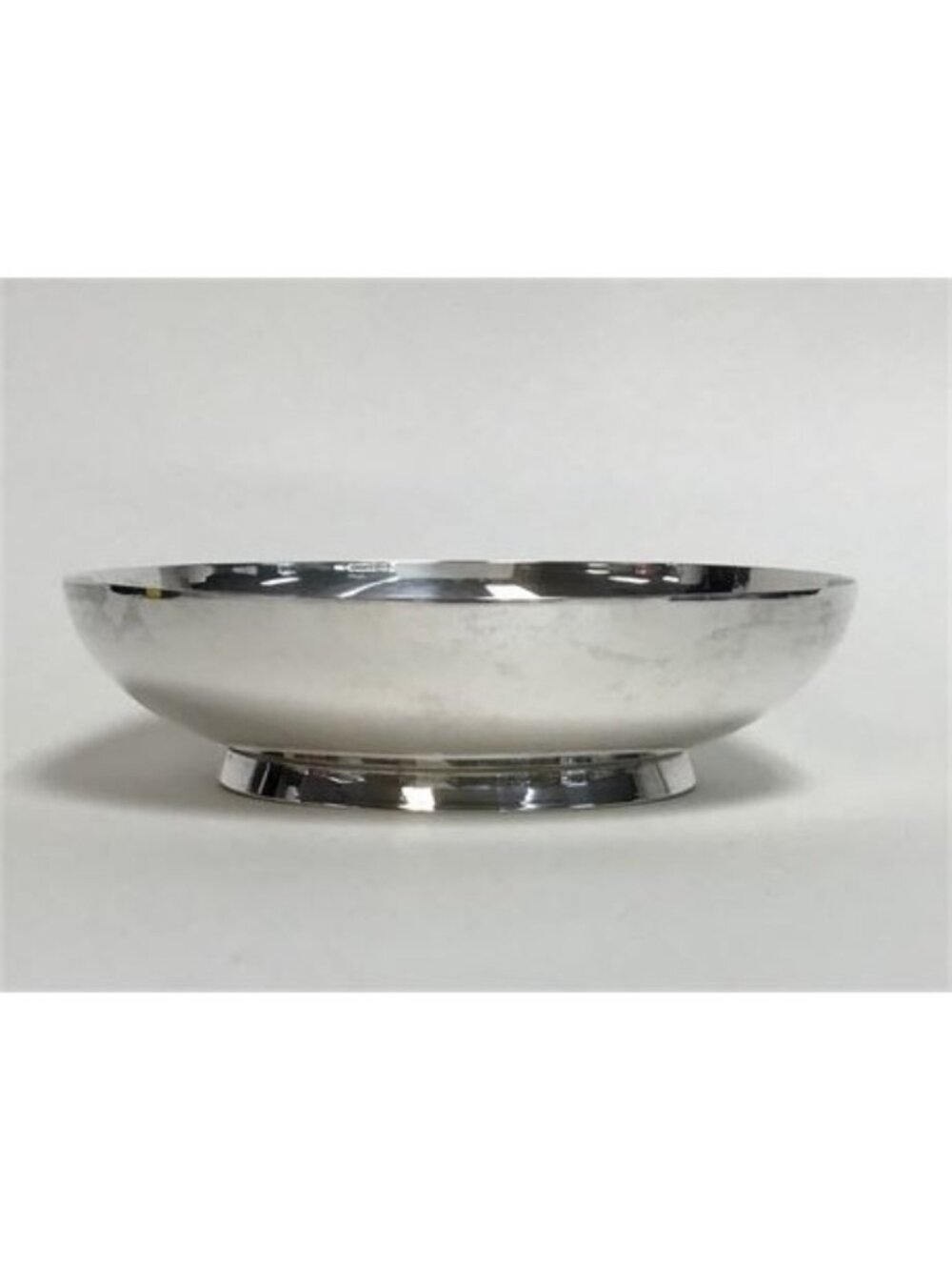 Mid Century Modern Sterling Silver Round Dish Bowl Shallow Trinket Tray 132g
